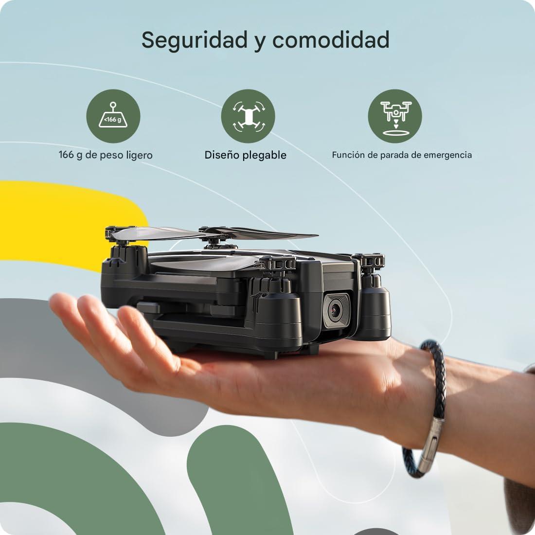 SkyHero 998 Pro Max 4K – El dron que hará que tu hijo alucine y tú quedes como un héroe (Incluye Auriculares Envolventes Profesionales + Doble cámara 4k + Maletín + Envío GRATIS)
