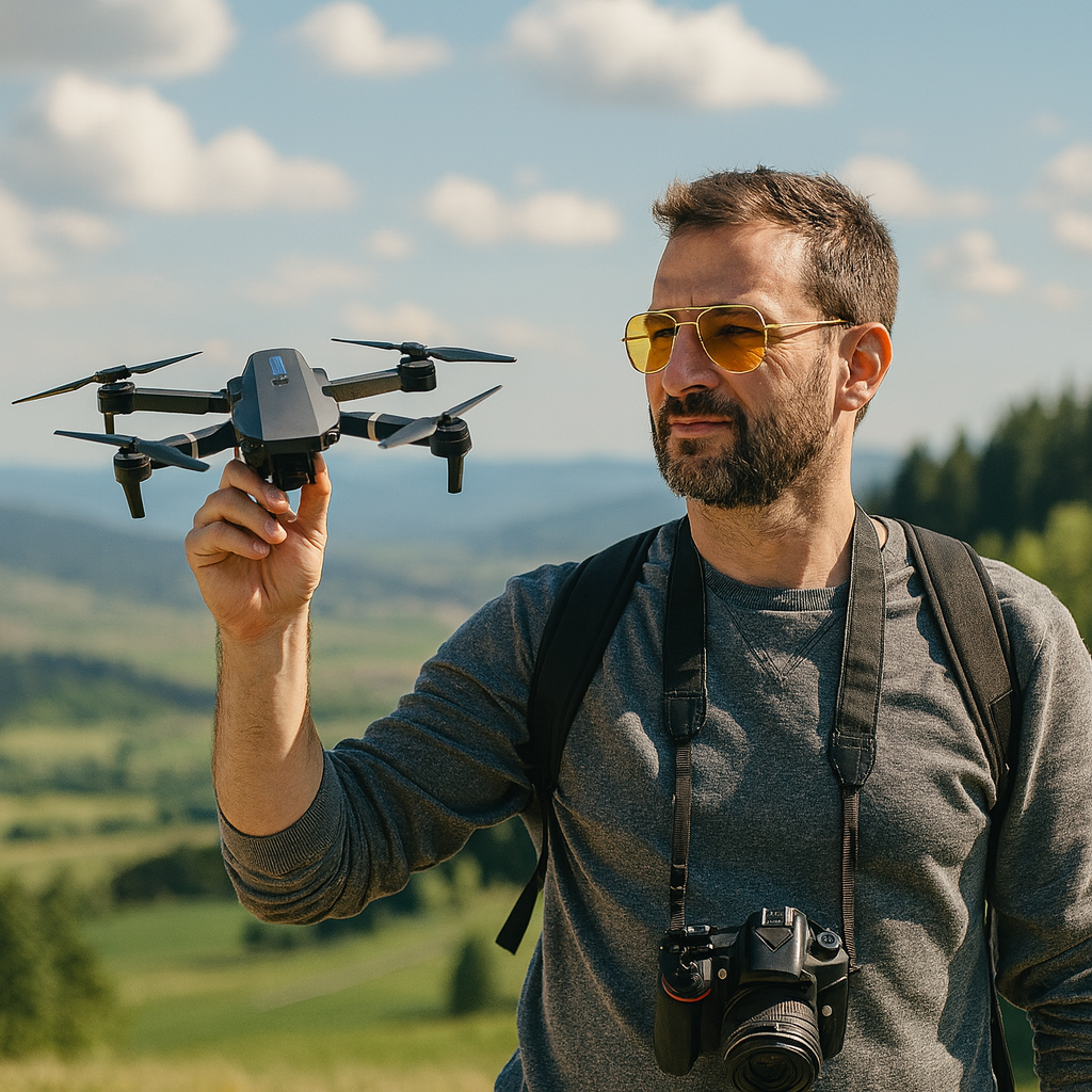SkyHero 998 Pro Max 4K – El dron que hará que tu hijo alucine y tú quedes como un héroe (Incluye Auriculares Envolventes Profesionales + Doble cámara 4k + Maletín + Envío GRATIS)