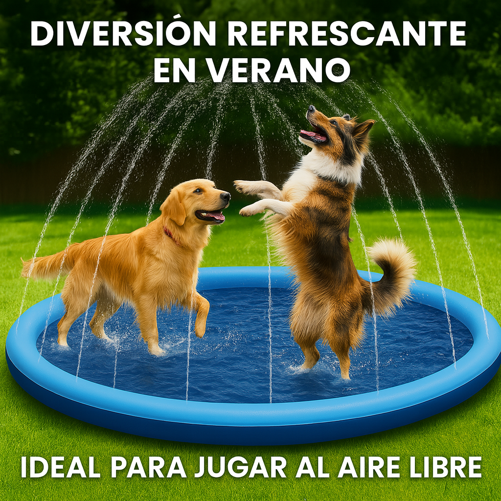 AquaSplash™ La alfombra aspersora que mantiene a tu perro fresco, feliz y protegido del calor… sin esfuerzo. (ENVÍO GRATUITO a toda España)