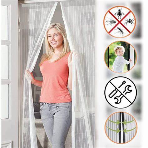 2 x MagneticPRO ORIGINAL™ - La novedosa mosquitera magnética de cierre automático (Tamaño UNIVERSAL 1m x 2m, apto para cualquier superficie) +ENVÍO GRATIS