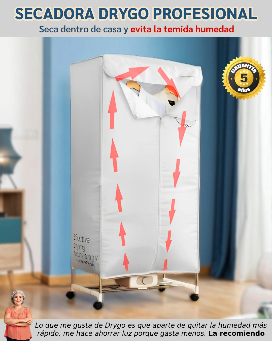 SECADORA DRYGO PROFESIONAL - La oferta de hoy incluye GRATIS los complementos (Estructura, bolsa, colgadores y ruedas)