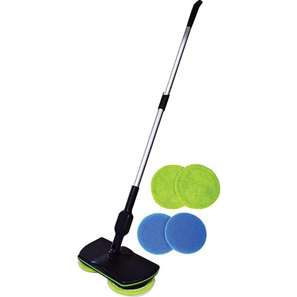 TurboClean™ La primera mopa electrica recargable que hace que limpiar sea 3 veces más rapido. (Incluye GRATIS 4 mopas reutilizables)