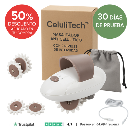 CeluliTech™ -  Elimina la celulitis y reafirma tu piel desde casa. *(Oferta Pre-Verano) +Envío GRATIS.