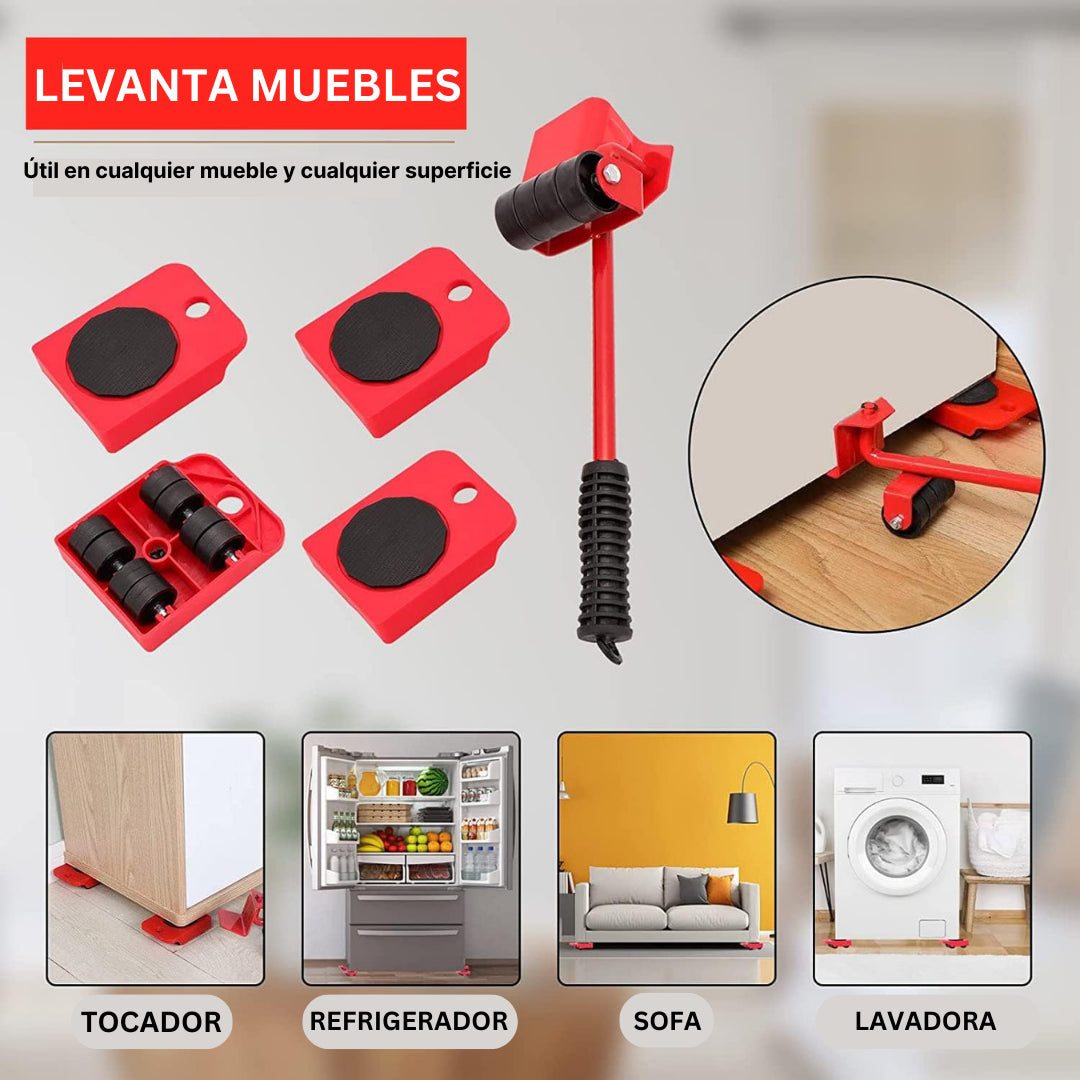 MuebleUP™  - La única forma de reducir al 100% el riesgo de provocarte una hernia. (Mueve hasta +180kg)