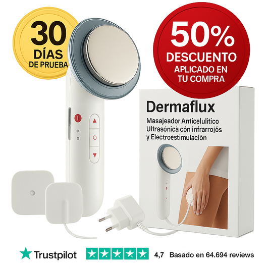 Dermaflux™ – Elimina la celulitis y reafirma tu piel desde casa. *(Oferta Pre-Verano) +Envío GRATIS.