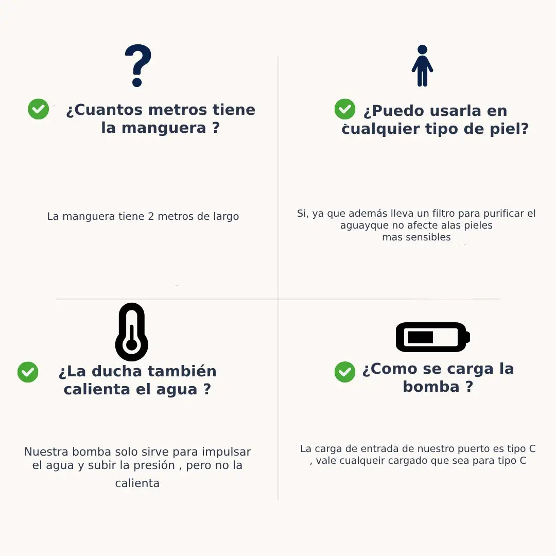 AquaLisse™ – La ducha portátil que te permite bañarte con presión y comodidad donde quieras. (Incluye GRATIS todo los complementos (Valorados en 40 euros).