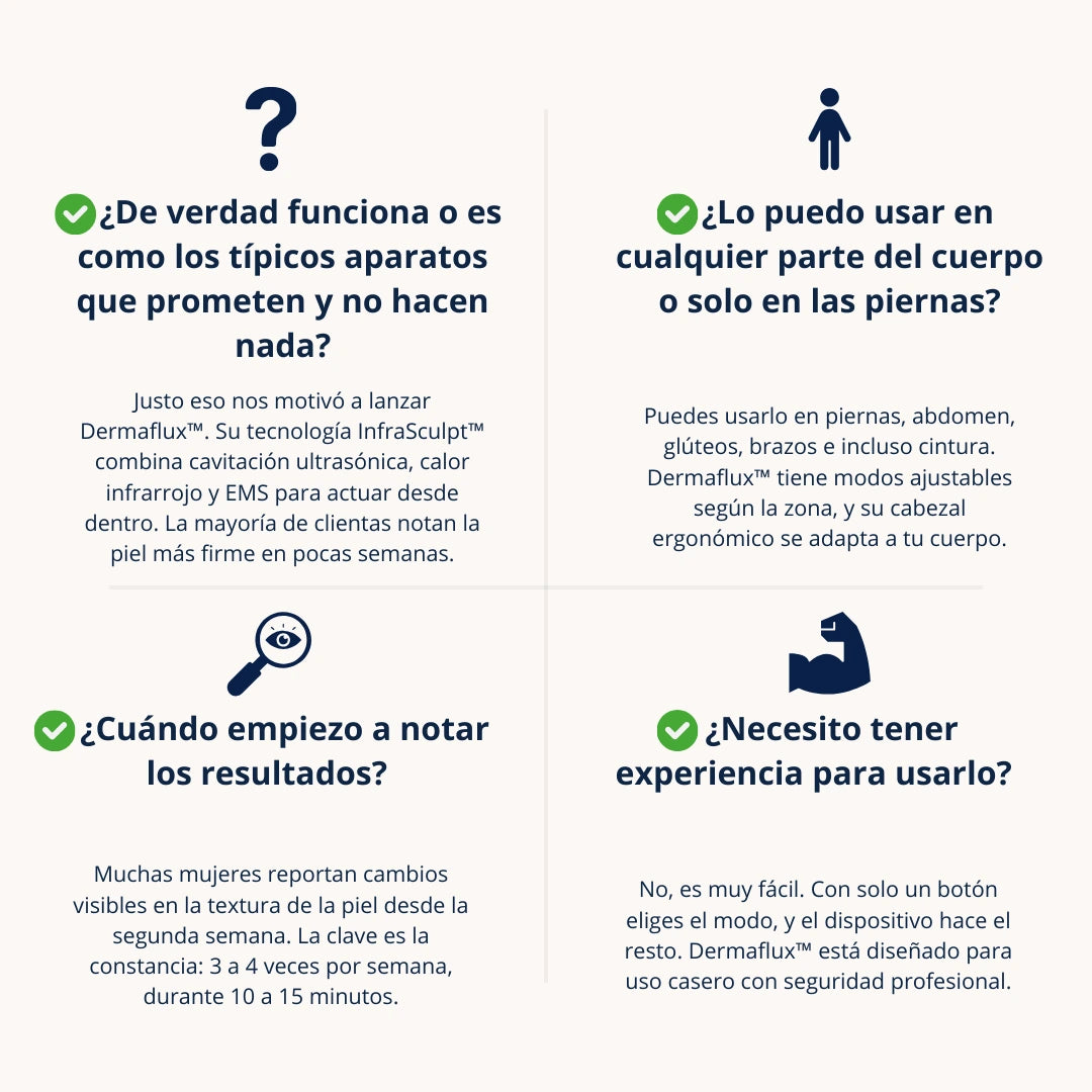 Dermaflux™ – Elimina la celulitis y reafirma tu piel desde casa. *(Oferta Pre-Verano) +Envío GRATIS.