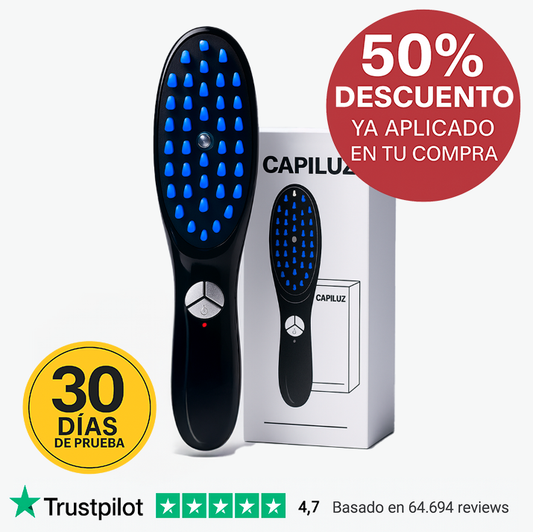 Capiluz™ – El único cepillo con luz terapéutica y nanohidratación que repara tu melena tras el verano y vuelve a poblar zonas vacías. (Incluye luz roja y azul, vibración, vapor y deposito para aceite) + Envío GRATIS