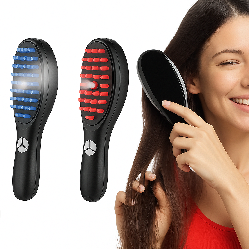 Capiluz™ – El único cepillo con luz terapéutica y nanohidratación que repara tu melena tras el verano y vuelve a poblar zonas vacías. (Incluye luz roja y azul, vibración, vapor y deposito para aceite) + Envío GRATIS