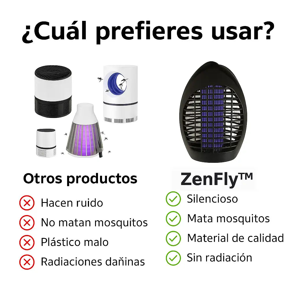 1 + 1 GRATIS | ZenFly™ – El único que elimina mosquitos de verdad sin químicos ni esfuerzo (Tecnología UV 360º)(+Envío GRATIS)