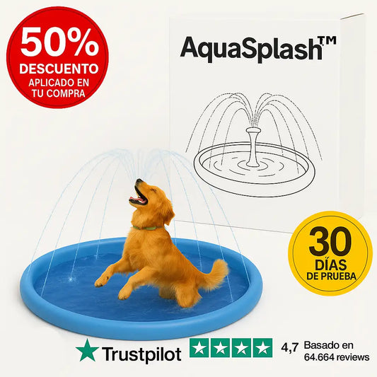 AquaSplash™ La alfombra aspersora que mantiene a tu perro fresco, feliz y protegido del calor… sin esfuerzo. (ENVÍO GRATUITO a toda España)