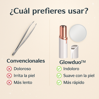 GlowDuo™ + Espejo Adhesivo grande – El único combo 2 en 1 que elimina el vello sin dolor y decora sin taladro tu rincón de belleza este verano. (+Envío GRATIS)