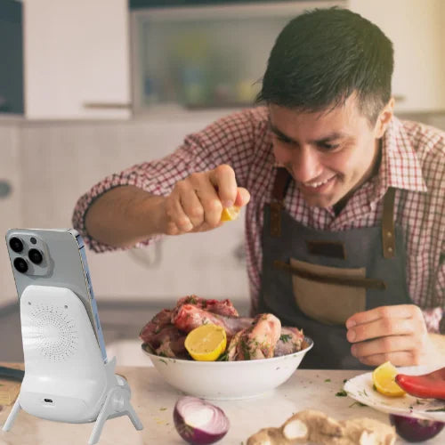 Wireless MiniChair™ - Ahora no ensuciarás el móvil al seguir tus recetas favoritas