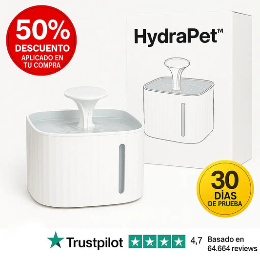 HidraPet™ –  La primera fuente que te libera de preocupaciones, atrayendo a tu gato para que se mantenga hidratado este verano, incluye 2 filtros lavables + 3 filtros de salida de agua para 9 meses + triple filtrado + garantía de 5 años (+Envío GRATIS)