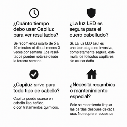 Capiluz™ – El único cepillo con luz terapéutica y nanohidratación que repara tu melena tras el verano y vuelve a poblar zonas vacías. (Incluye luz roja y azul, vibración, vapor y deposito para aceite) + Envío GRATIS