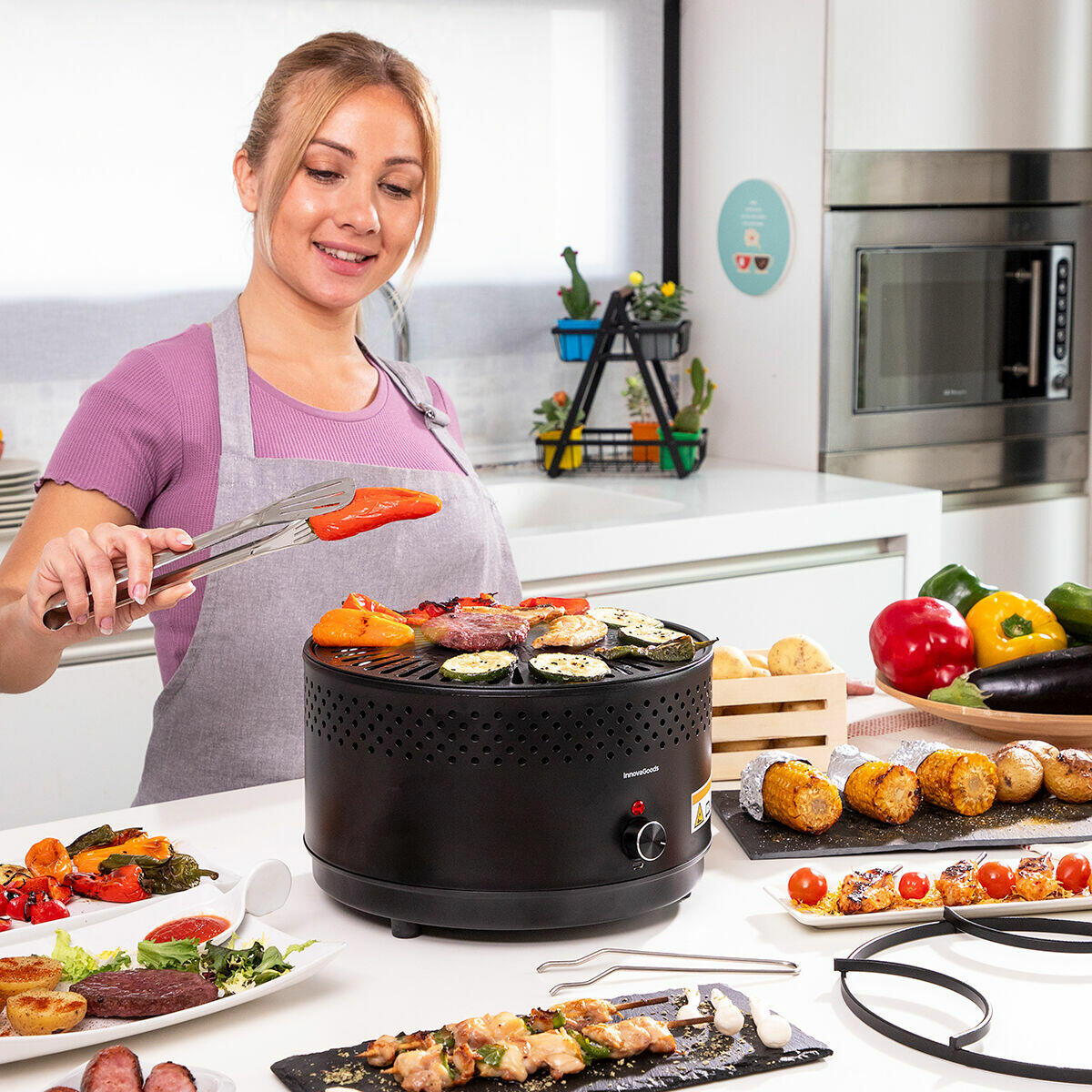 STEAK MASTER™ - Conviértete en el único de tu edificio que puede hacer barbacoas sin humo, sin líos y sin necesitar un jardín. (Oferta Pre-Verano)